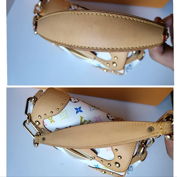 🔥SOLD🔥LOUIS VUITTON Marilyn White Multicolor Shoulder Bag - Picture 7 of 17